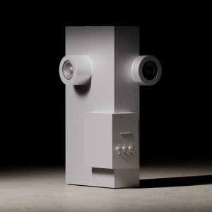 트랜스페어런트 브루탈리스트 블루투스 스피커 Brutalist (블랙)