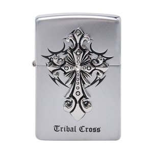 지포 라이터 250-18 TRIBAL CROSS EMB 1(CHROME)(R) / ZPB0MA090R